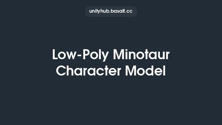 Low-Poly Minotaur Character Model Thumbnail