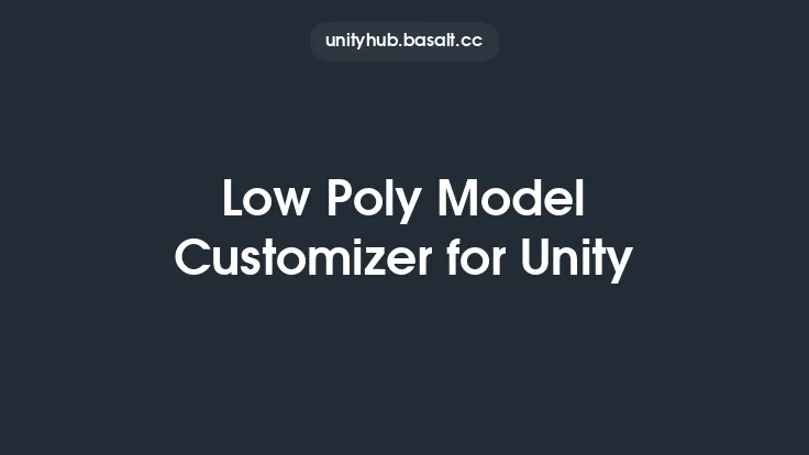 Low Poly Model Customizer for Unity Thumbnail