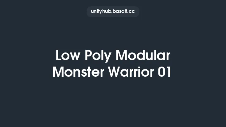 Low Poly Modular Monster Warrior 01 Thumbnail