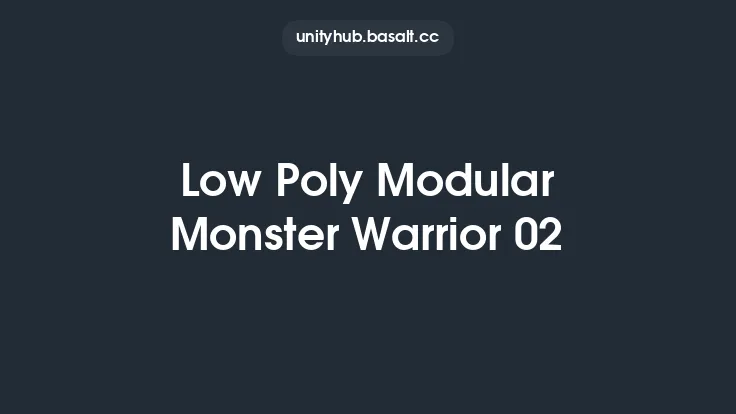 Low Poly Modular Monster Warrior 02 Thumbnail
