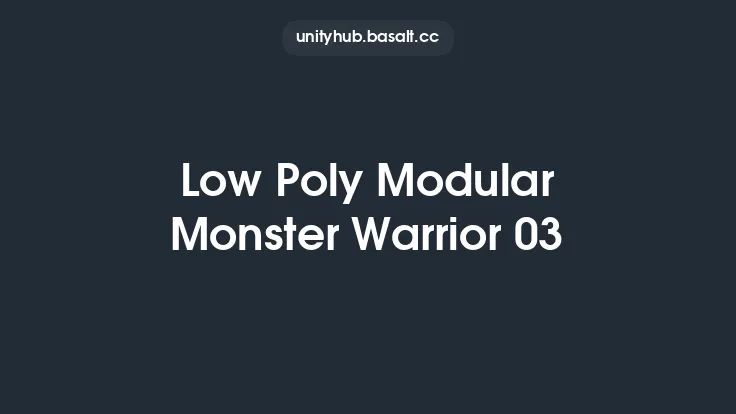 Low Poly Modular Monster Warrior 03 Thumbnail