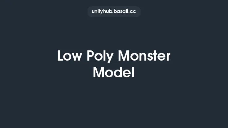 Low Poly Monster Model Thumbnail