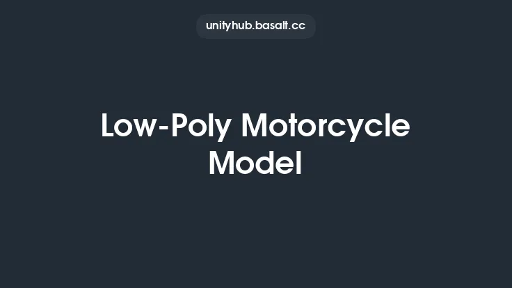 Low-Poly Motorcycle Model Thumbnail