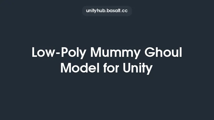 Low-Poly Mummy Ghoul Model for Unity Thumbnail