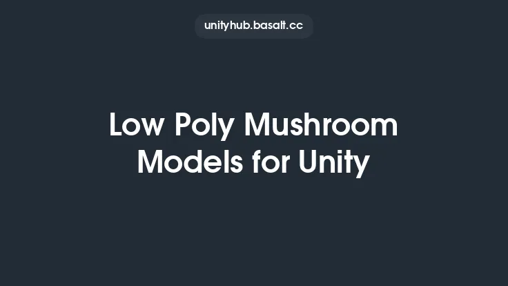 Low Poly Mushroom Models for Unity Thumbnail