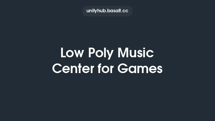 Low Poly Music Center for Games Thumbnail