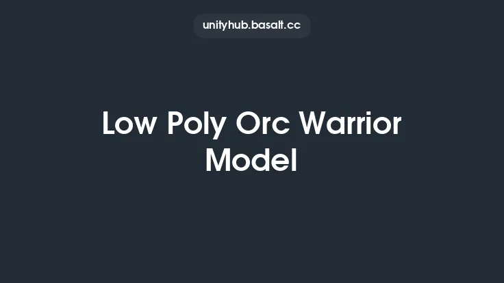 Low Poly Orc Warrior Model Thumbnail