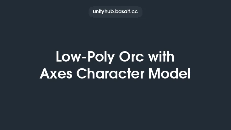 Low-Poly Orc with Axes Character Model Thumbnail