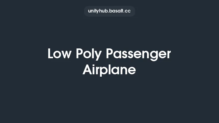 Low Poly Passenger Airplane Thumbnail