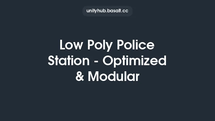 Low Poly Police Station - Optimized & Modular Thumbnail