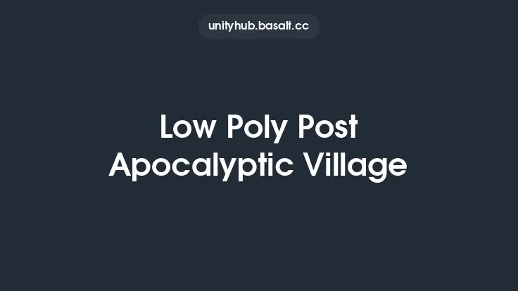 Low Poly Post Apocalyptic Village Thumbnail