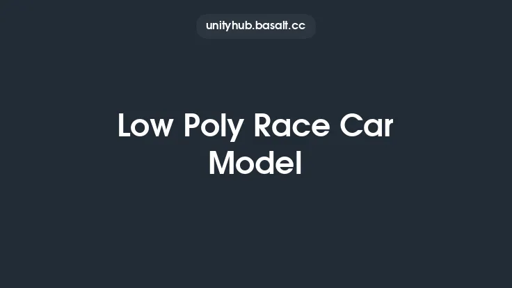 Low Poly Race Car Model Thumbnail