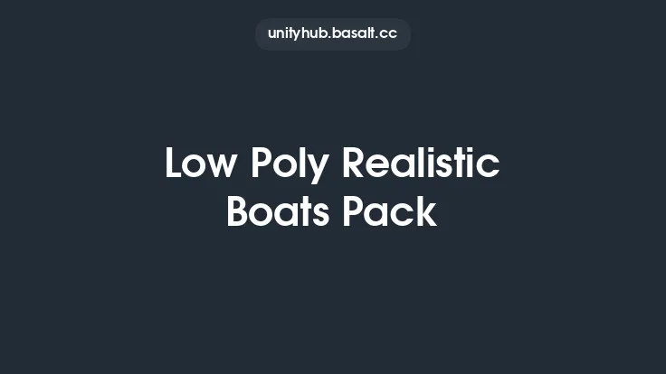 Low Poly Realistic Boats Pack Thumbnail