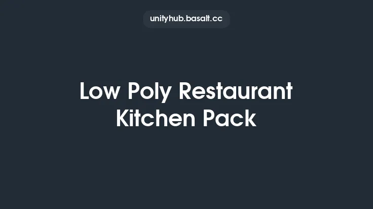Low Poly Restaurant Kitchen Pack Thumbnail