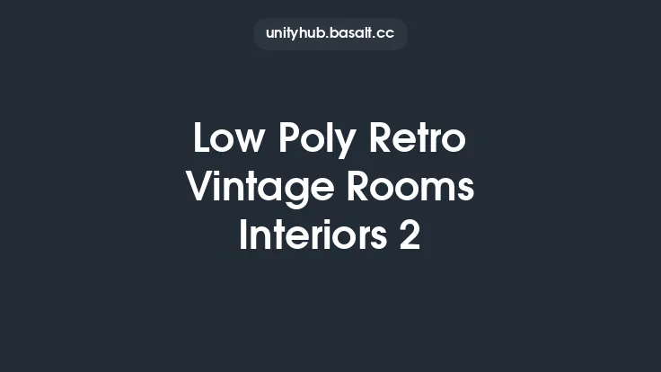 Low Poly Retro Vintage Rooms Interiors 2 Thumbnail