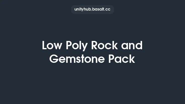 Low Poly Rock and Gemstone Pack Thumbnail