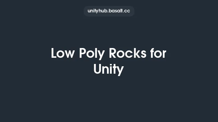 Low Poly Rocks for Unity Thumbnail