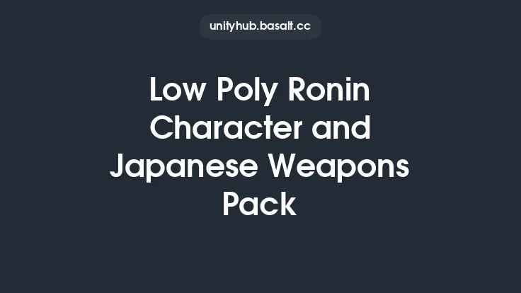 Low Poly Ronin Character and Japanese Weapons Pack Thumbnail