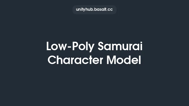 Low-Poly Samurai Character Model Thumbnail