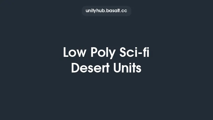 Low Poly Sci-fi Desert Units Thumbnail