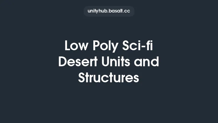 Low Poly Sci-fi Desert Units and Structures Thumbnail