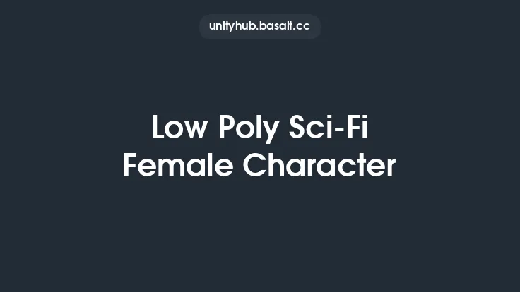 Low Poly Sci-Fi Female Character Thumbnail