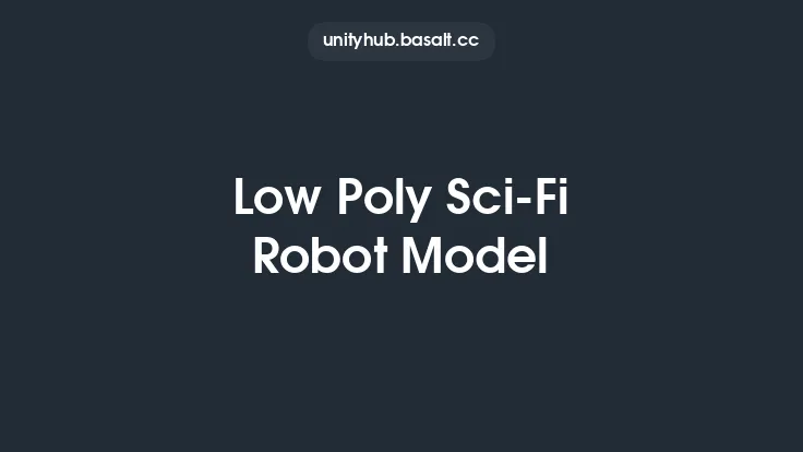 Low Poly Sci-Fi Robot Model Thumbnail
