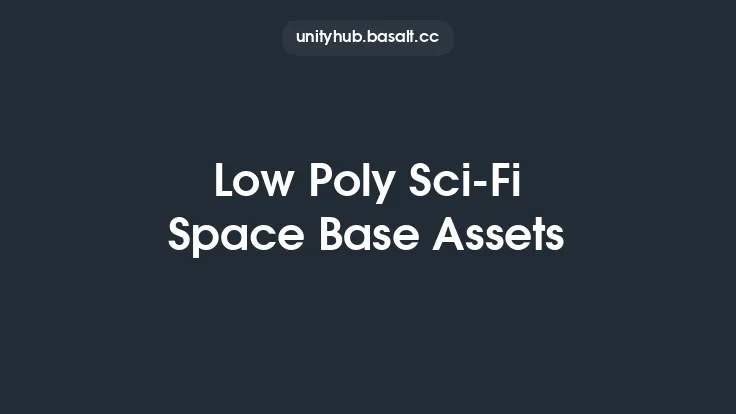 Low Poly Sci-Fi Space Base Assets Thumbnail