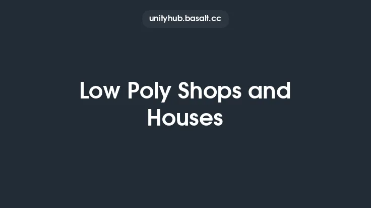 Low Poly Shops and Houses Thumbnail