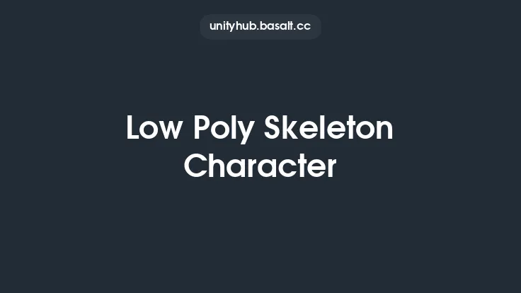 Low Poly Skeleton Character Thumbnail