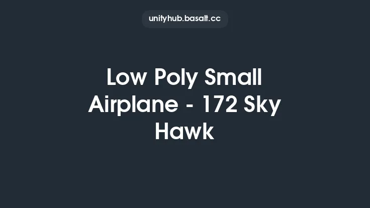 Low Poly Small Airplane - 172 Sky Hawk Thumbnail