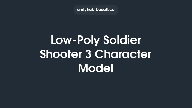 Low-Poly Soldier Shooter 3 Character Model Thumbnail