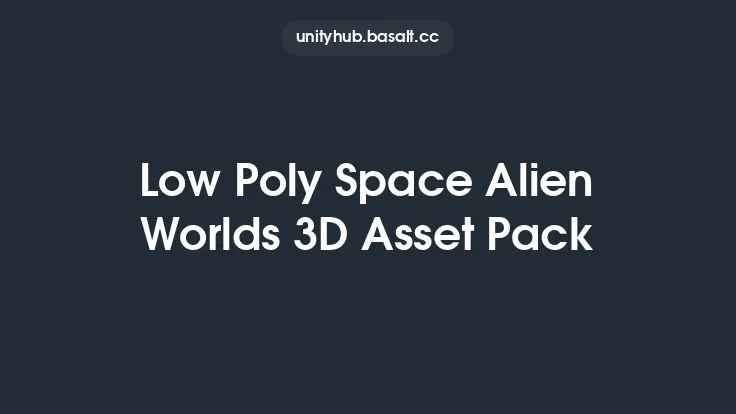 Low Poly Space Alien Worlds 3D Asset Pack Thumbnail