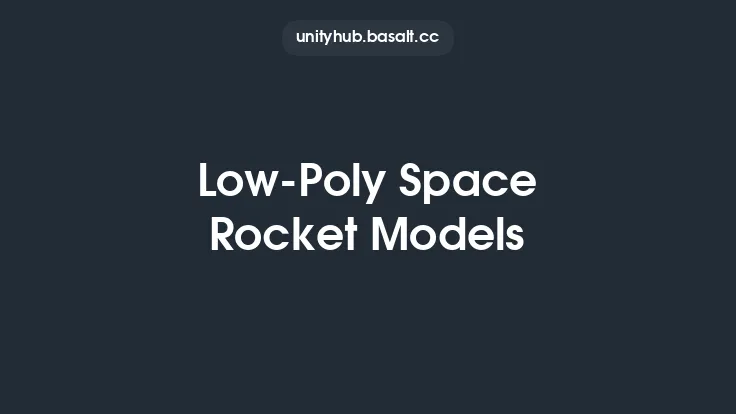 Low-Poly Space Rocket Models Thumbnail
