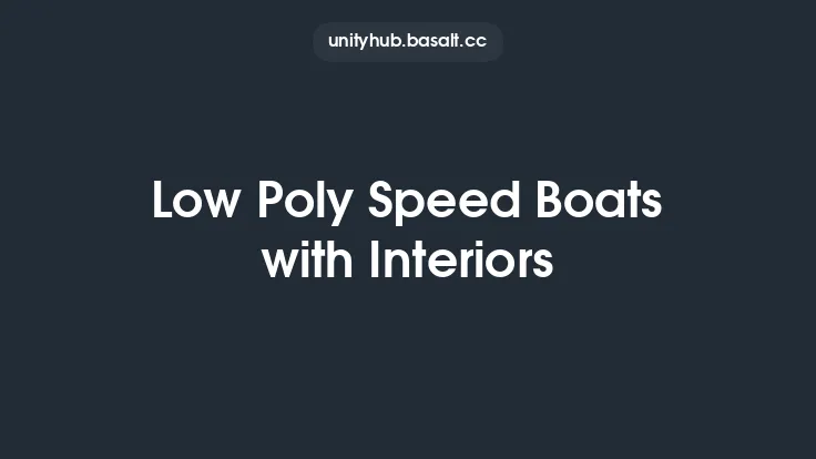 Low Poly Speed Boats with Interiors Thumbnail
