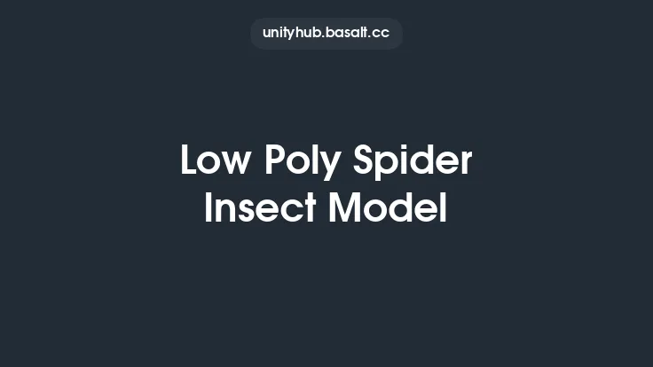 Low Poly Spider Insect Model Thumbnail