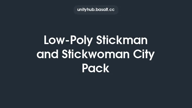 Low-Poly Stickman and Stickwoman City Pack Thumbnail