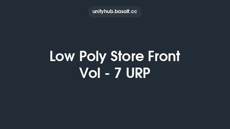 Low Poly Store Front Vol - 7 URP Thumbnail