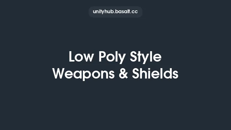 Low Poly Style Weapons & Shields Thumbnail