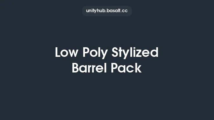 Low Poly Stylized Barrel Pack Thumbnail