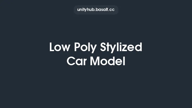 Low Poly Stylized Car Model Thumbnail