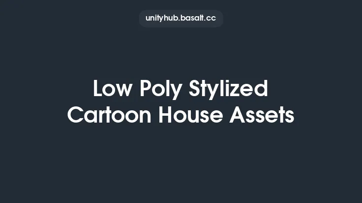 Low Poly Stylized Cartoon House Assets Thumbnail
