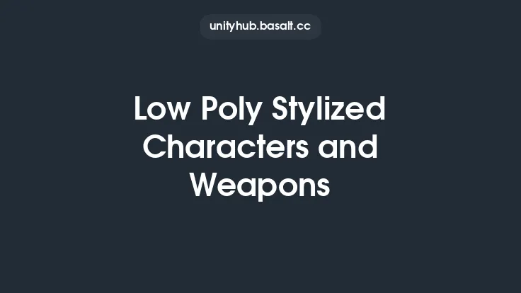 Low Poly Stylized Characters and Weapons Thumbnail