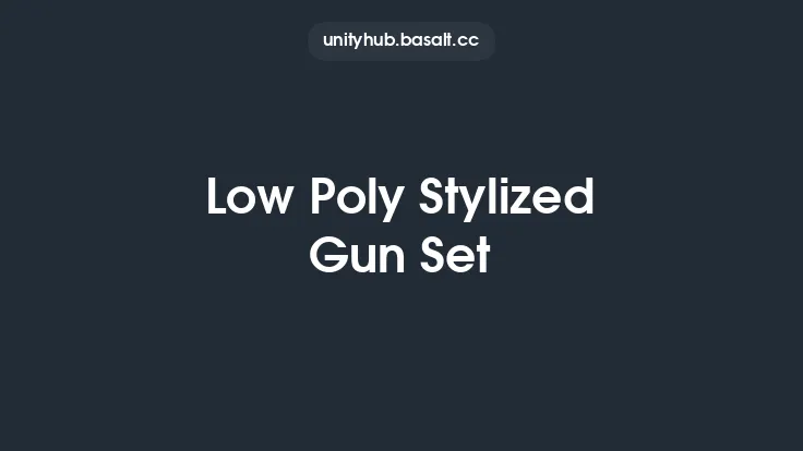 Low Poly Stylized Gun Set Thumbnail