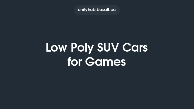 Low Poly SUV Cars for Games Thumbnail