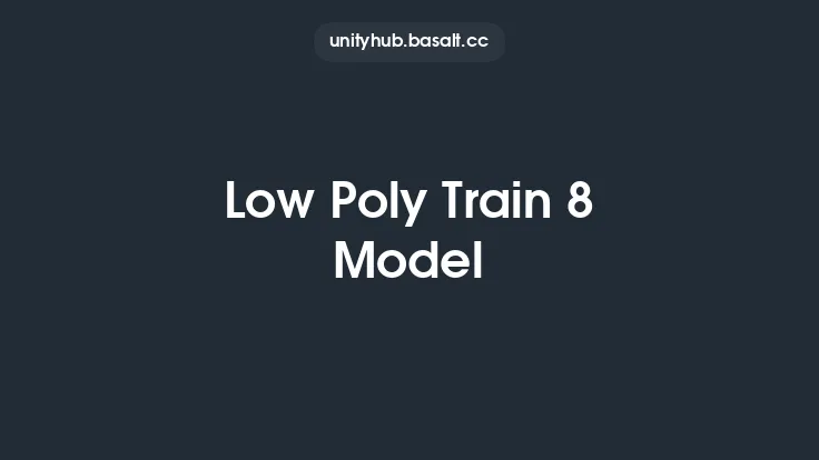 Low Poly Train 8 Model Thumbnail