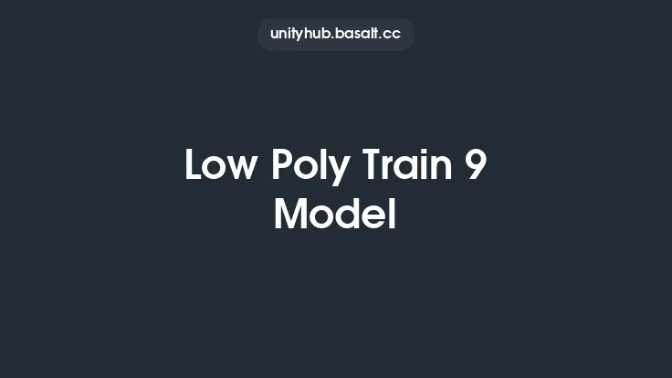 Low Poly Train 9 Model Thumbnail