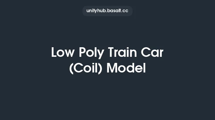 Low Poly Train Car (Coil) Model Thumbnail