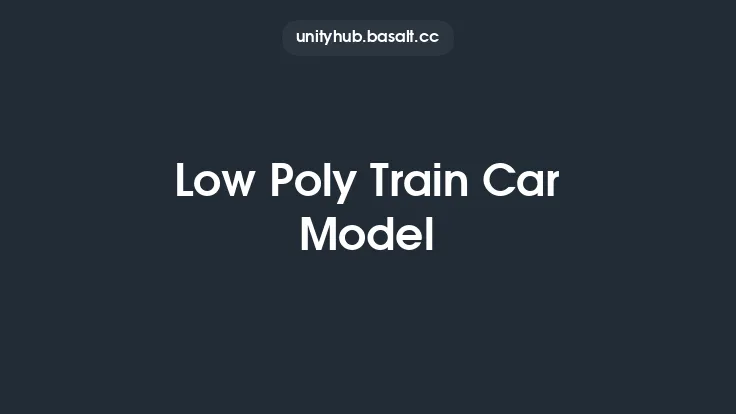 Low Poly Train Car Model Thumbnail