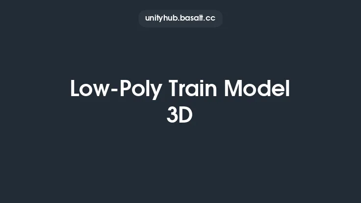 Low-Poly Train Model 3D Thumbnail